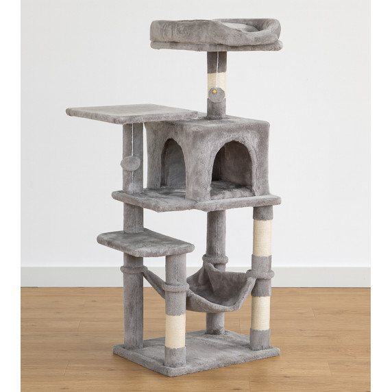 Stâlp de zgâriat pentru pisici 36x46x110 cm AGA DS344 - Gri