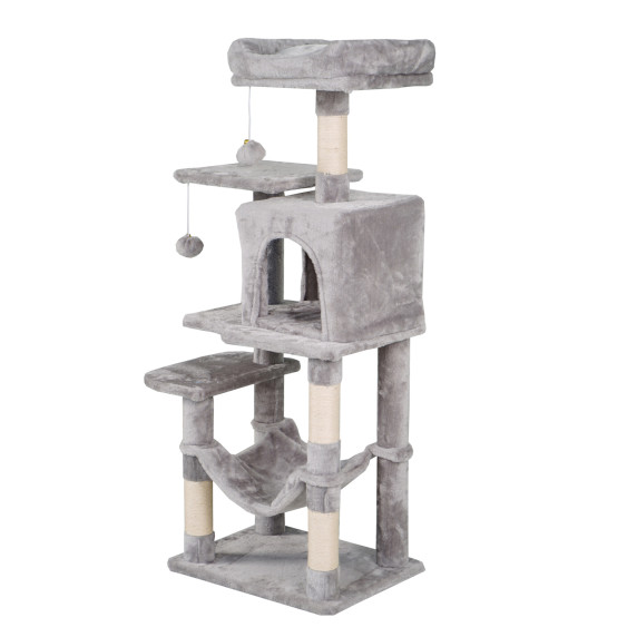 Stâlp de zgâriat pentru pisici 36x46x110 cm AGA DS344 - Gri