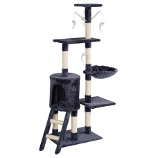 Macska kaparófa 47x35x136 cm AGA DS341 - Sötétszürke - 