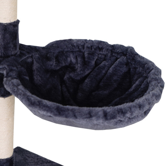 Stâlp de zgâriat pentru pisici Aga 55x36x136 cm Gri închis
