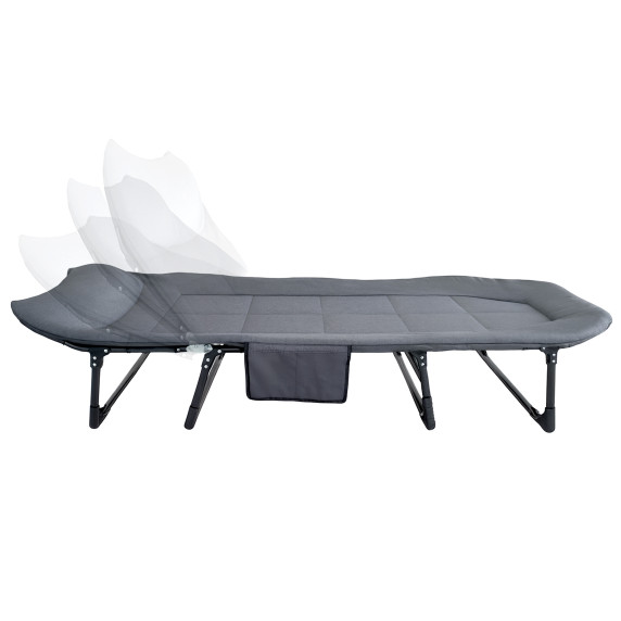 Kemping összecsukható napozóágy AGA DS593-GRY - Szürke