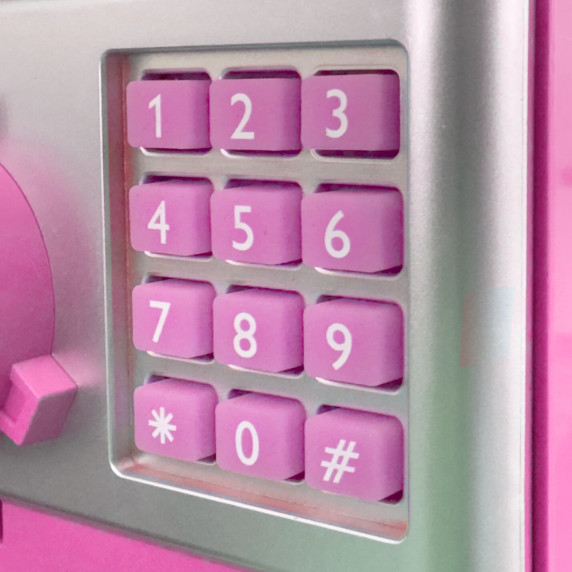 Pokladnička trezor AGA DS5102-PI - ružový