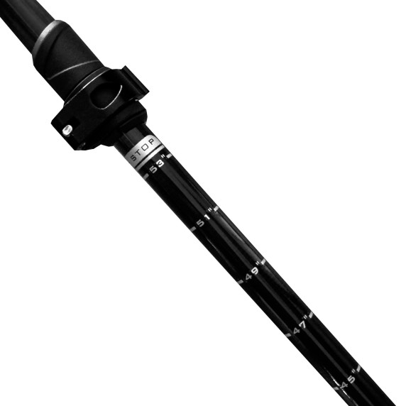 Túrabot 61–135 cm AGA DS592-BLA - Fekete