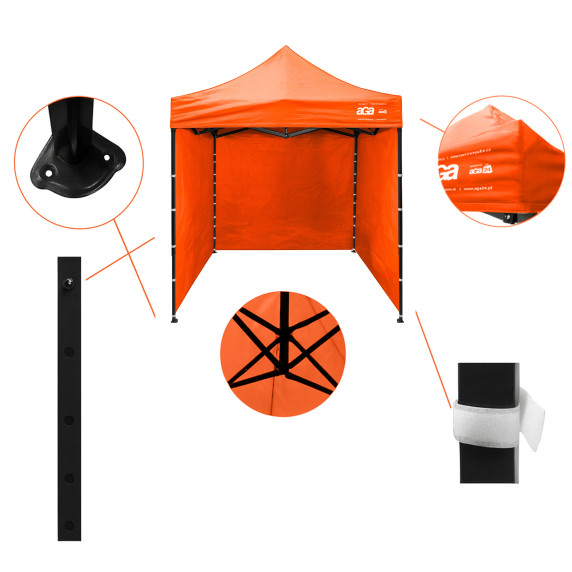 Pavilion pliabil PARTY 2x2 m AGA MR2x2 Orange - Portocaliu
