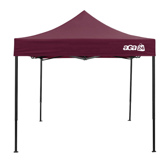 Stand de vânzare fără pereți laterali 3×3 m –AGA MR1701-DarkRed –  Roșu închis