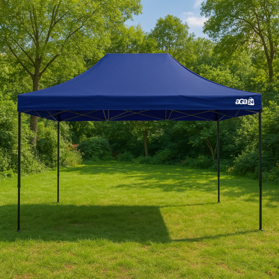 Stand de vânzare fără pereți laterali 3 x 4,5 m  – AGA MR1702-DARKBLUE –  albastru