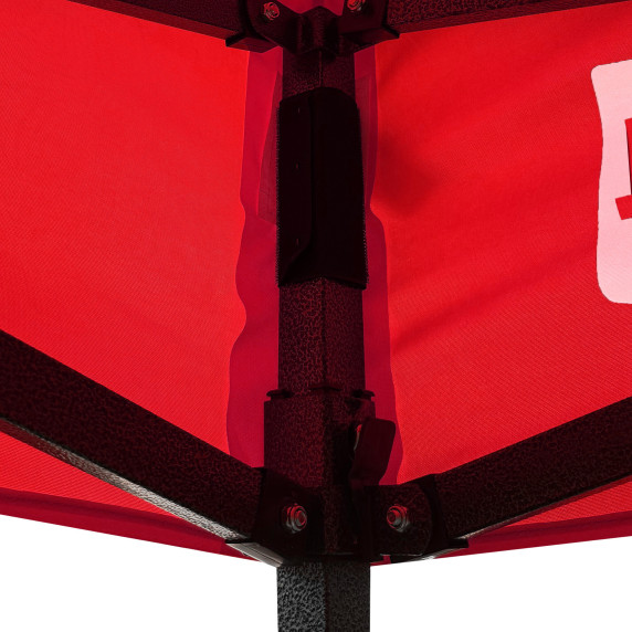 Predajný stánok bez bočníc 2x2 m AGA MR1700-LIGHTRED - svetločervený