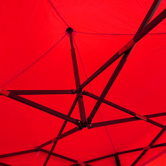 Predajný stánok bez bočníc 2x2 m AGA MR1700-LIGHTRED - svetločervený