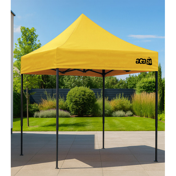 Stand de vânzare fără pereți laterali 2x2 m  – AGA MR1700-YELLOW – galben