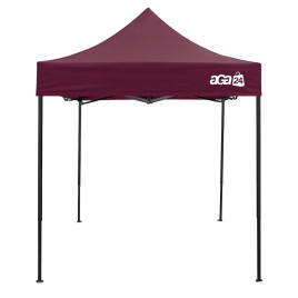 Stand de vânzare fără pereți laterali 2x2 m  – AGA MR1700-DARKRED – roșu închis - 