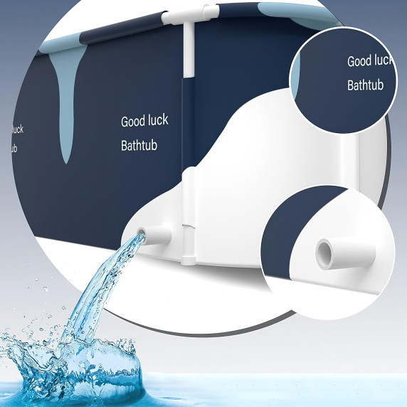 Összecsukható hordozható fürdőkád 120x60x60 cm AGA DS2824