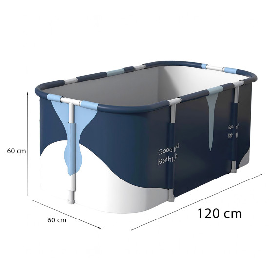 Összecsukható hordozható fürdőkád 120x60x60 cm AGA DS2824