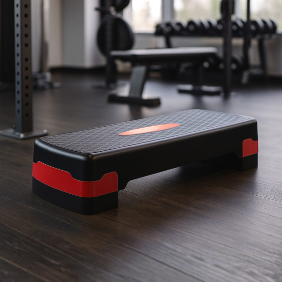 Fitnesz step pad Aga –  DS640 piros