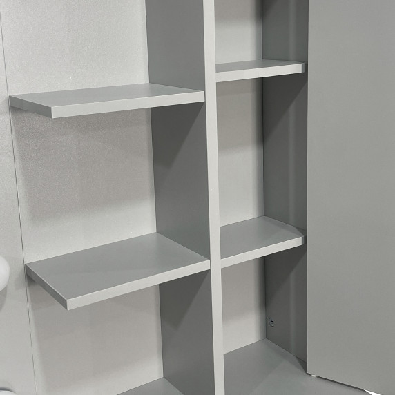 Masa de toaletă cu oglindă și iluminare AGA MRDT23 – gri