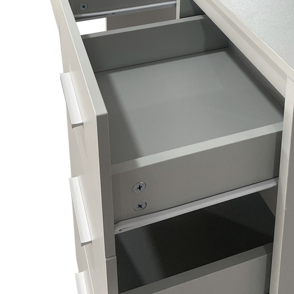 Masa de toaletă cu oglindă și iluminare AGA MRDT23 – gri