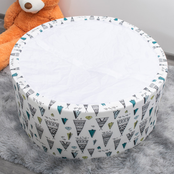 Suchý bazén s loptičkami 90x40 cm AGA DS5945 - teepee