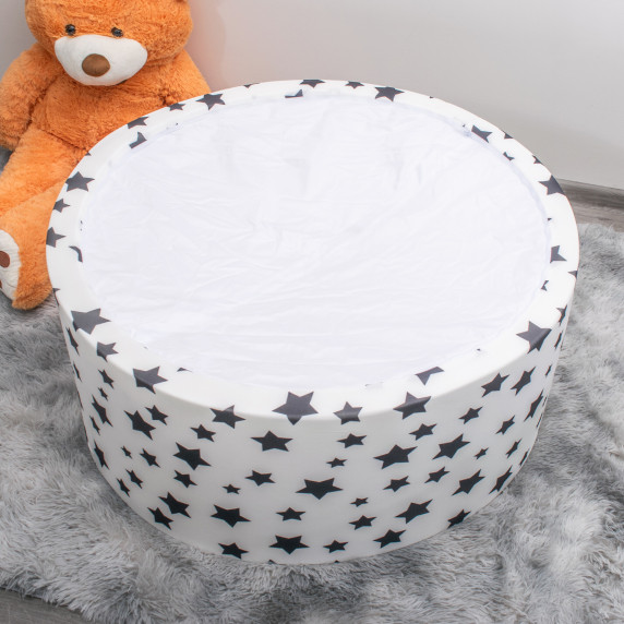 Suchý bazén s loptičkami 90x40 cm AGA DS5942 - hviezdičky