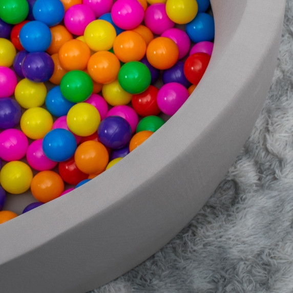 Suchý bazén s loptičkami 90x40 cm AGA DS5948 - sivý