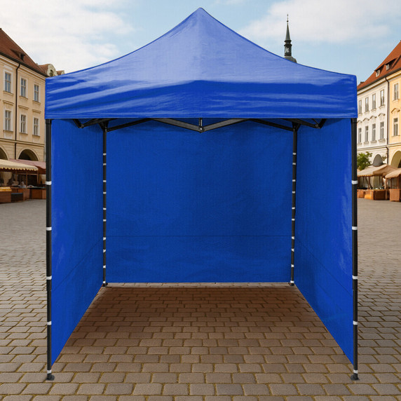 Nožnicový stánok 2x2 m AGA MR1600-darkblue - modrý