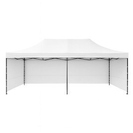 Nožnicový stánok 3x6 m AGA MR1603-white - biely - 