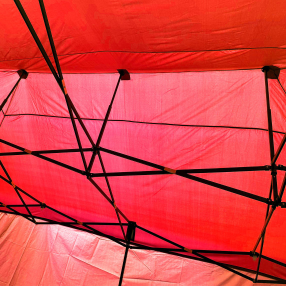 Nožnicový stánok 3x6 m AGA MR1603-red - červený