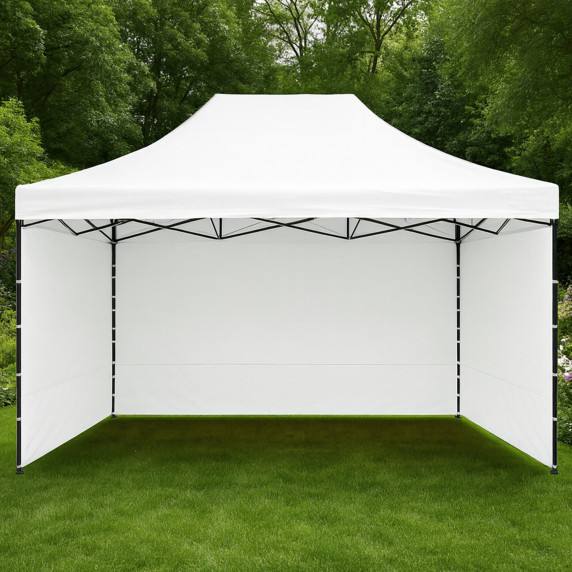 Nožnicový stánok 3x4,5 m AGA MR1602-white - biely