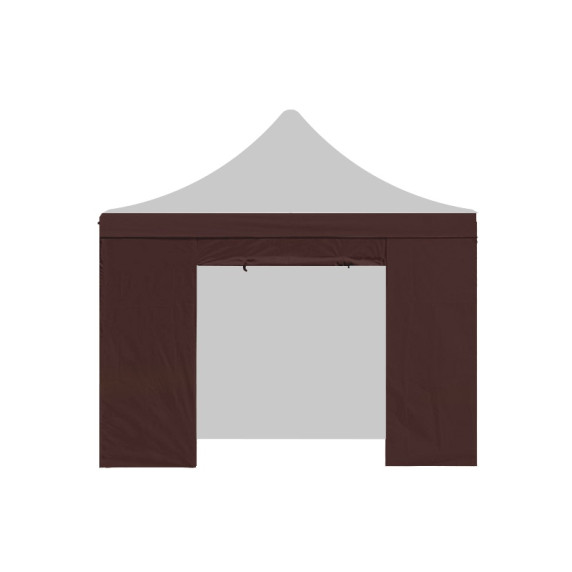 Bočnica s dverami AGA POP UP 2x2 m hnedá