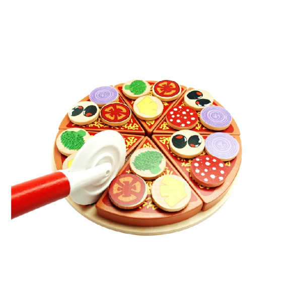 Szeletelhető játék fa pizza Aga4Kids PIZZA TOY MR6039