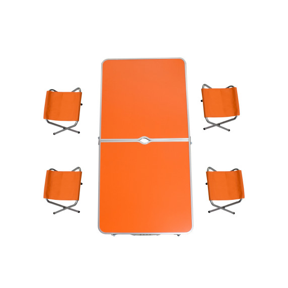 Set camping pliabil - portocaliu - AGA MR4100-ORANGE