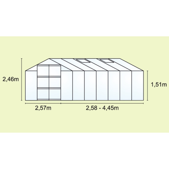 VITAVIA URANUS skleník 11500 PC 6 mm strieborný