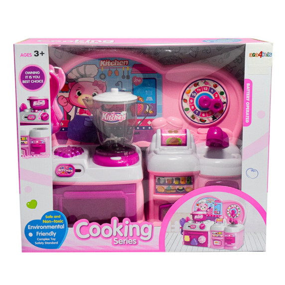 Plastová Kuchynka Aga4Kids HAPPY COOKING HM841844