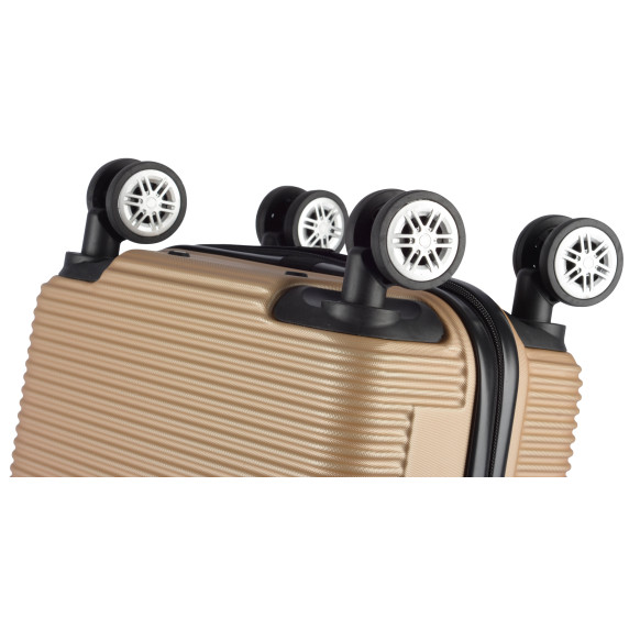 Cestovné kufre Aga Travel MR4651-Champagne - zlaté