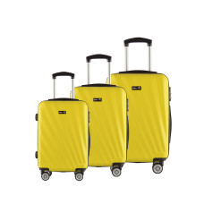 Set troler - S, M, L - Aga Travel MR4653-Yellow - galben - 