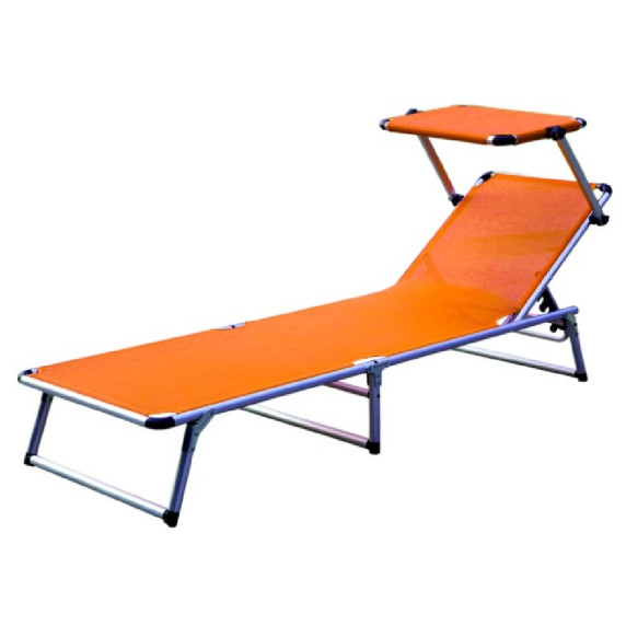 Záhradné lehátko so strieškou GARDEN EXCLUSIVE AGA Orange MC372310O