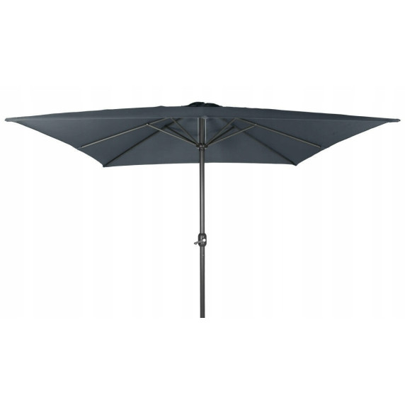Slnečník štvorcový 250 cm Linder Exclusiv MC2213 - tmavosivá