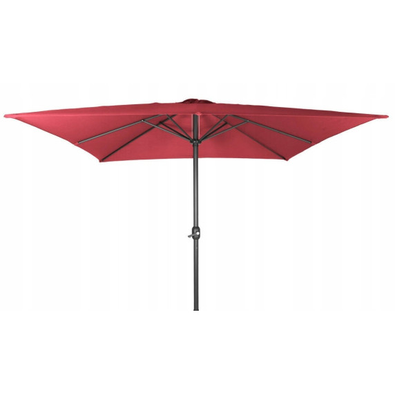 Szögletes kerti napernyő 250 cm LINDER EXCLUSIV MC2214 - Piros