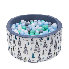 Piscină uscată cu set de bile - 90x40 cm Aga 891 - 