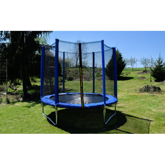 Trambulină 250 cm cu plasă de protecție externă  - albastru - AGA SPORT TOP