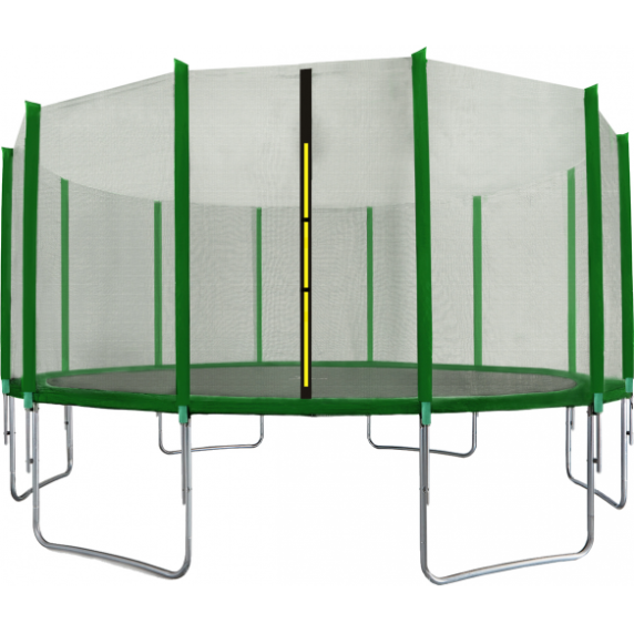 Trambulin külső védőhálóval 518 cm AGA SPORT TOP - sötét zöld 
