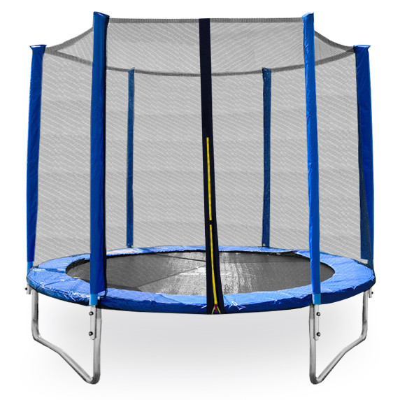 Trambulină 250 cm cu plasă de protecție externă  - albastru - AGA SPORT TOP