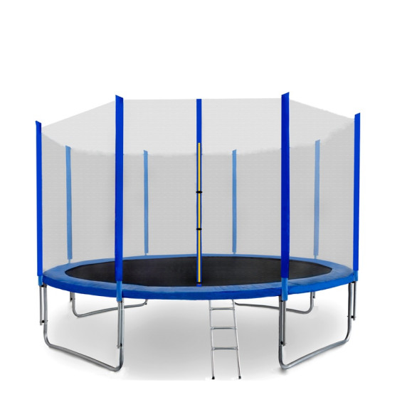 Trampolína 366 cm SPARTAN + ochranná sieť + rebrík - modrá