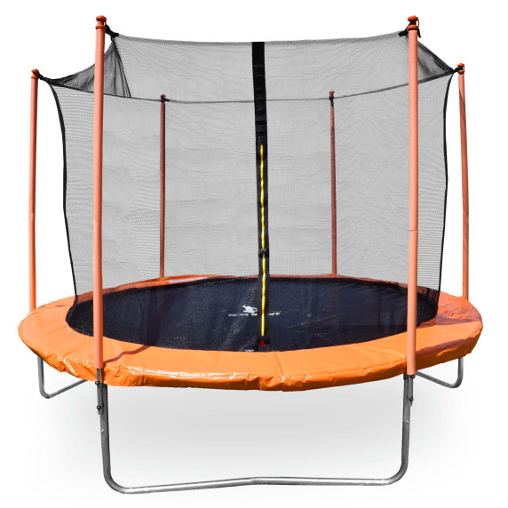 Trampolína 180 cm s vnútornou ochrannou sieťou AGA SPORT FIT  - oranžová