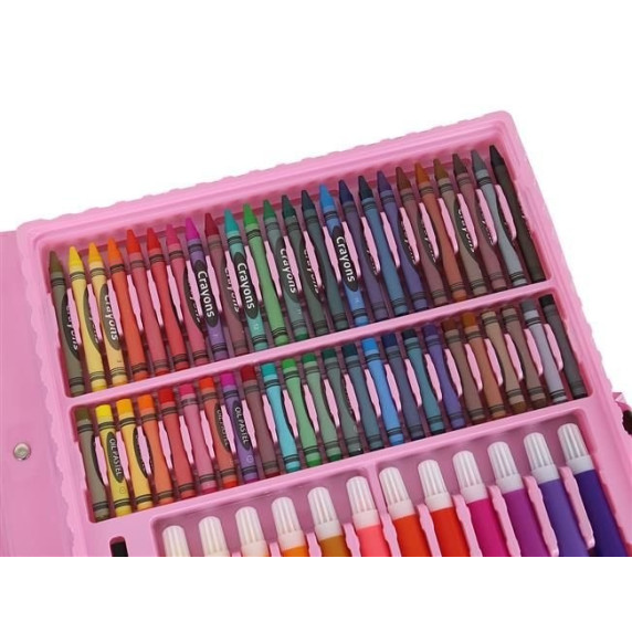 Rajz- és festőkészlet 168 darabos Aga4Kids MR1352-Pink - rózsaszín