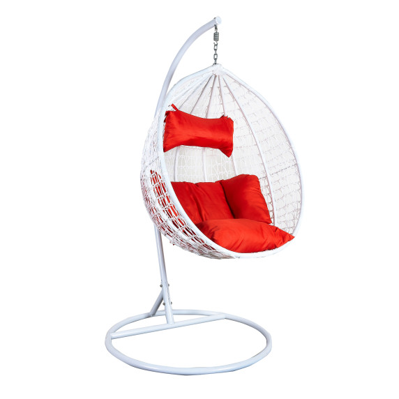 Függőfotel Aga ORTA MR4200W-R - fehér/piros