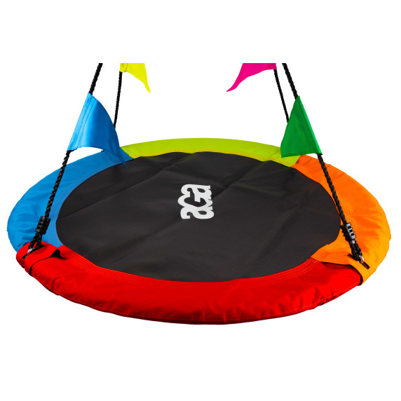 Fészekhinta zászlókkal 120 cm Aga MR1120-4C - Négyszínű