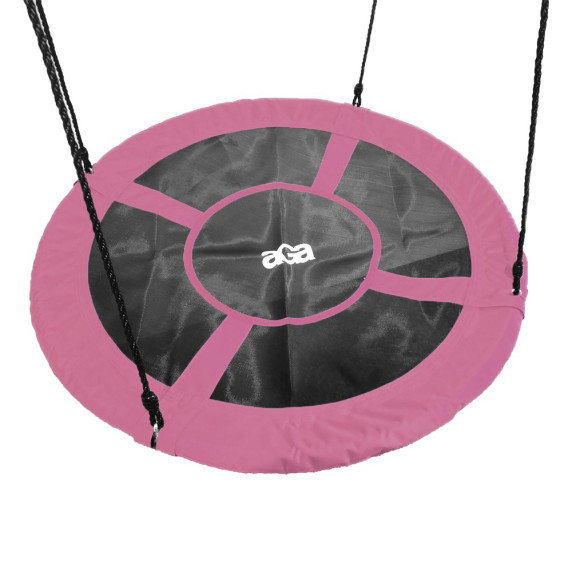 Fészekhinta zászlókkal  Aga MR1120 FLAG - P 120 cm - Rózsaszín