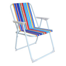 Scaun camping, pliabil - Linder Exclusiv PO2600SR - dungi curcubeu - 