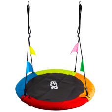 Záhradný hojdací kruh s vlajkami 120 cm Aga MR1120 - 4C - štvorfarebný - 