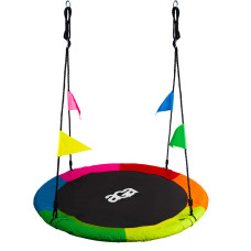 Fészekhinta zászlókkal 120 cm Aga MR1120FLAG-6C - Hatszínű - 