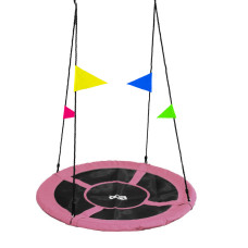 Leagăn tip cuib cu steaguri - Aga MR1120 FLAG - P - 120 cm - roz - 